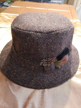 Walking Hat salt-n-pepper brown